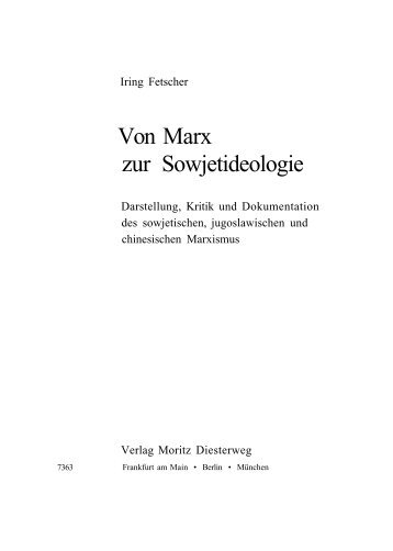 Von Marx zur Sowjetideologie