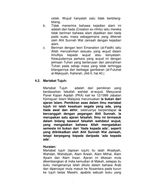 Asas Rujukan Dalam Bidang Aqidah Islam - Jabatan Kemajuan ...