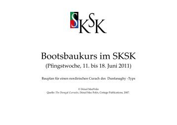 Bootsbaukurs im SKSK - Keltologie Bonn