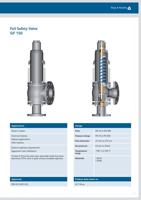 Product Range Process Industries - Bopp & Reuther Sicherheits ...