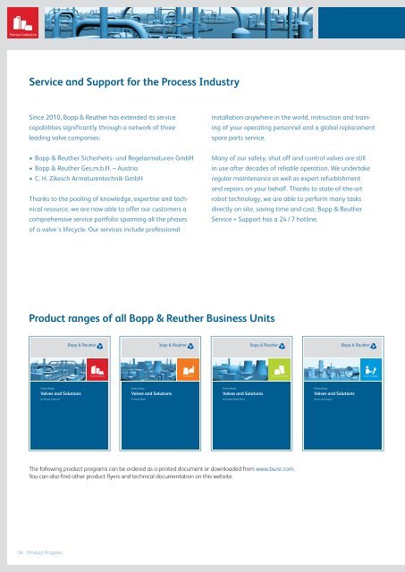 Product Range Process Industries - Bopp & Reuther Sicherheits ...