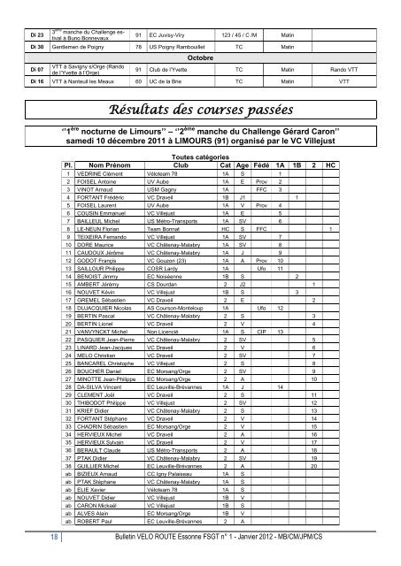 VÃƒÂ©lo Route-1-2012.pdf - Velo Club de Villejust