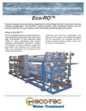 Eco-ROÃ¢Â„Â¢ - Eco-Tec