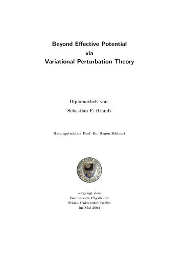 Diploma thesis - Fachbereich Physik