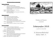 Programm SchÃƒÂ¼tzenfest 2010 - Sankt Sebastianus Bruderschaft ...