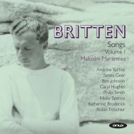 BRITTEN - Onyx Classics