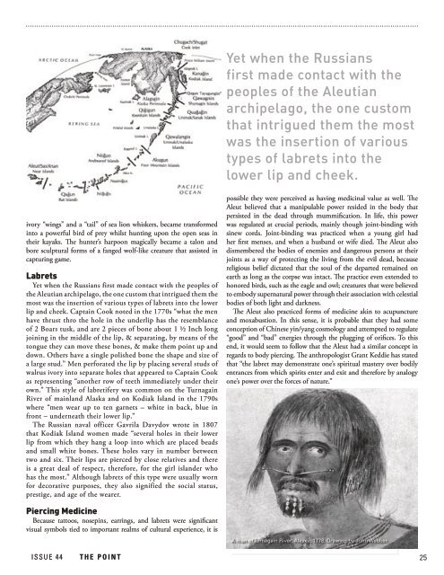 The Piercing & tattooing among the aleut the - Association of ...