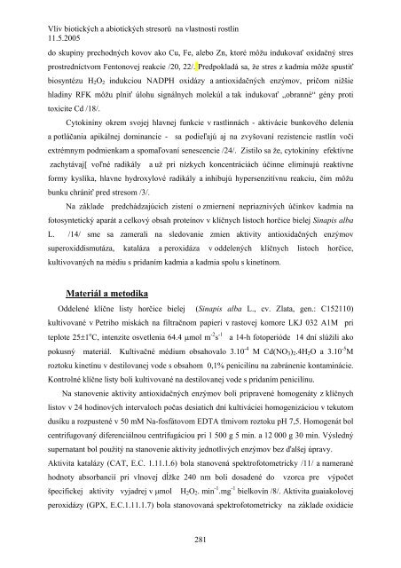 LieÃ„ÂivÃƒÂ© rastliny v meniacich sa environmentÃƒÂ¡lnych podmienkach