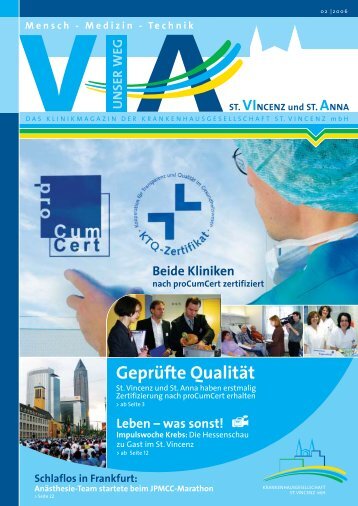 Ausgabe Nr. 2 / 2006 (1,9 MB) - St. Vincenz Krankenhaus Limburg