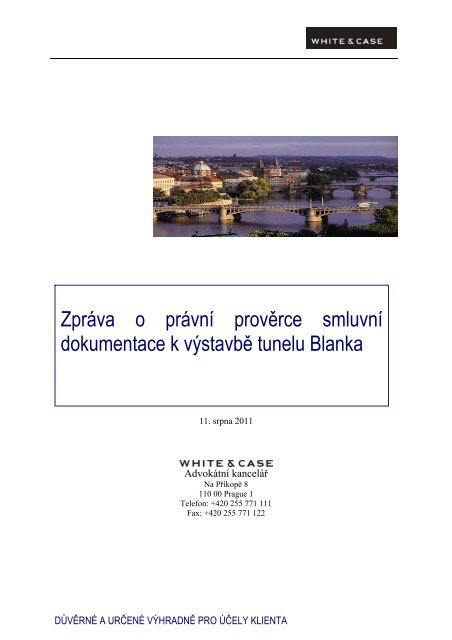 ZprÃƒÂ¡va o prÃƒÂ¡vnÃƒÂ­ provÃ„Â›rce smluvnÃƒÂ­ dokumentace k ... - Praha.eu