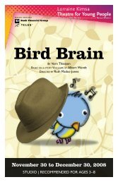 Bird Brain - Young People's Theatre