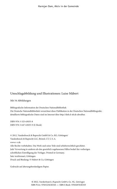 und Leseprobe (PDF) - Vandenhoeck & Ruprecht