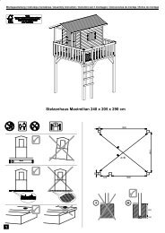 II I Stelzenhaus Maximilian 240 x 205 x 290 cm - Gartenpirat