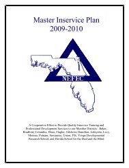Master Inservice Plan - Monroe County School District