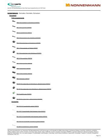 NONNENMANN - Normalien, Normteile, Schrauben ... - TraceParts