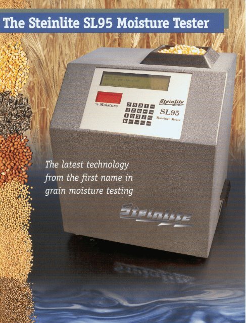SL 95 Moisture Tester Literature Seedburo Equipment Seedburo