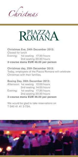 Christmas & New Year's Eve Brochure 2013 - Grand Elysée Hotel ...