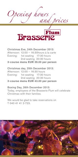 Christmas & New Year's Eve Brochure 2013 - Grand Elysée Hotel ...