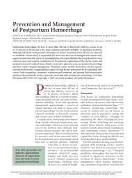 Prevention and Management of Postpartum Hemorrhage - MUSC.edu