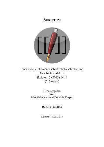 Gesamtausgabe Skriptum 3 (2013), Heft 1