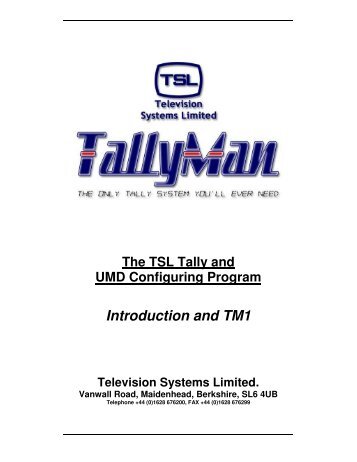 Introduction and TM1 - TSL