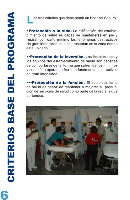 GuÃ­a prÃ¡ctica del programa hospital seguro - ProtecciÃ³n Civil