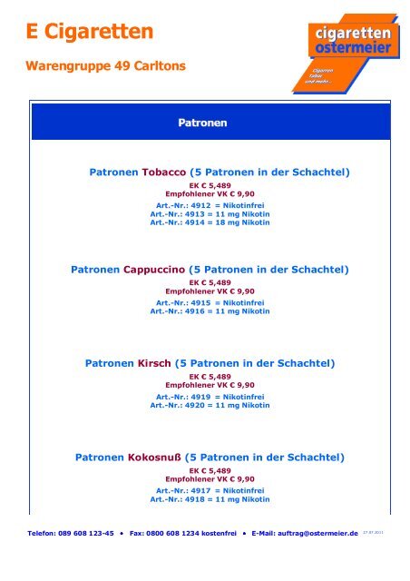 wg 49 E Cigaretten KVP - Cigaretten Ostermeier