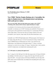 New 3500C Marine Engine  Ratings give Caterpillar the edge in ...