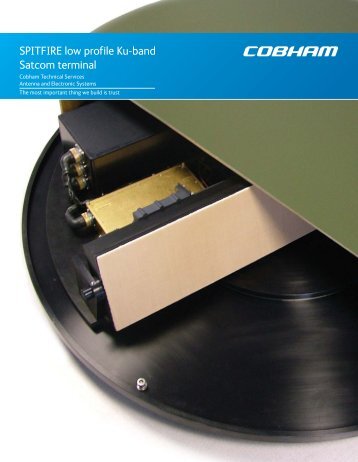 SPITFIRE low profile Ku-band Satcom terminal