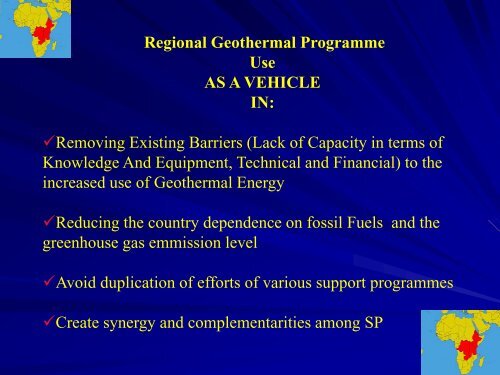 OVERVIEW OF GEOTHERMAL EXPLORATION AND ... - African Union