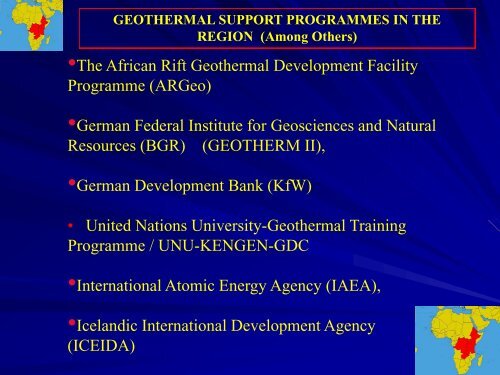 OVERVIEW OF GEOTHERMAL EXPLORATION AND ... - African Union