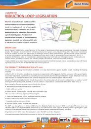 induction loop legislation - Solid State Security