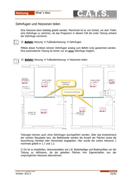 Heizung Inhaltsverzeichnis - CATS Software GmbH