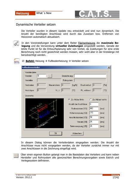 Heizung Inhaltsverzeichnis - CATS Software GmbH