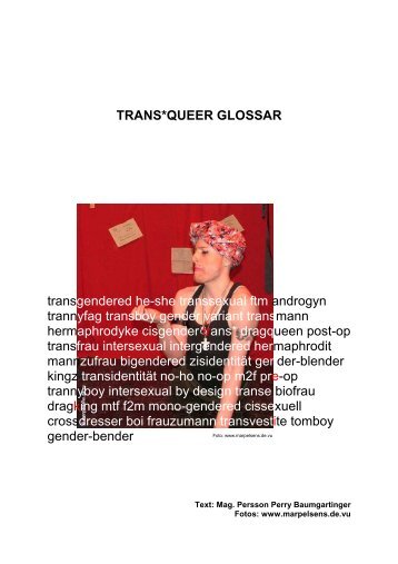 trans*queere Glossar - ÃH Uni Wien