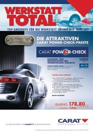 Die attraktiven Carat POWer-CHeCk-Pakete - Theo Geueke GmbH