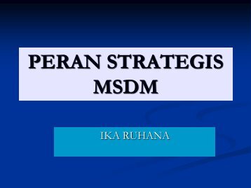 1.peran strategis MSDM
