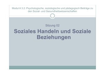 02-Soziales Handeln und soziale Beziehungen - Jurgenwolf.de