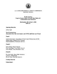 Public Hearing Virginia Graeme Baker Pool and Spa ... - Pool Safely