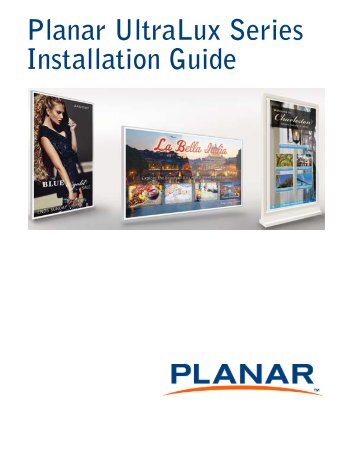 Planar UltraLux User Manual