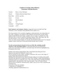 Of Mice and Men - Southwest Licking Local School District