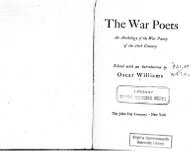 The War Poets: An Anthology of the War Poetry of ... - solearabiantree