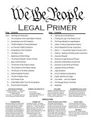 We the People Legal Primer - Prison Book Program