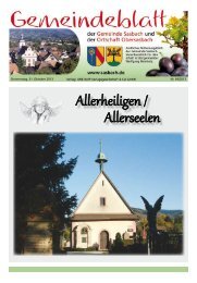 Allerheiligen / Allerseelen - Sasbach