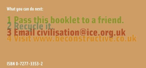 The Little Book of Civilisation - Institution of Civil Engineers