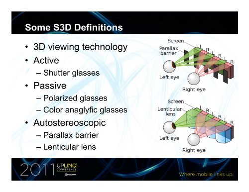 Stereoscopic 3D UIs on Snapdragon- based Android Devices - Uplinq