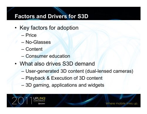 Stereoscopic 3D UIs on Snapdragon- based Android Devices - Uplinq