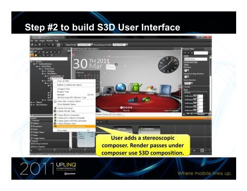 Stereoscopic 3D UIs on Snapdragon- based Android Devices - Uplinq