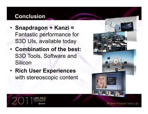 Stereoscopic 3D UIs on Snapdragon- based Android Devices - Uplinq