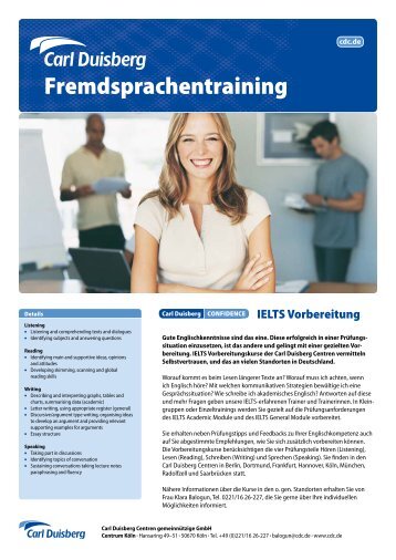 Fremdsprachentraining - Carl Duisberg Centren